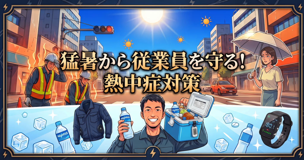 猛暑から従業員を守る！熱中症対策